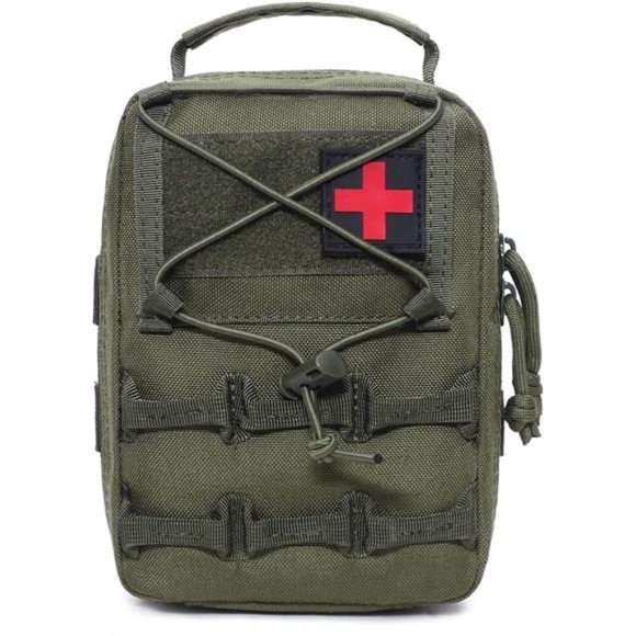 Medical Molle Pouch Admin Tactical Pouch First Aid Pouch Include USA Flag Patch - Picture 1 of 3
